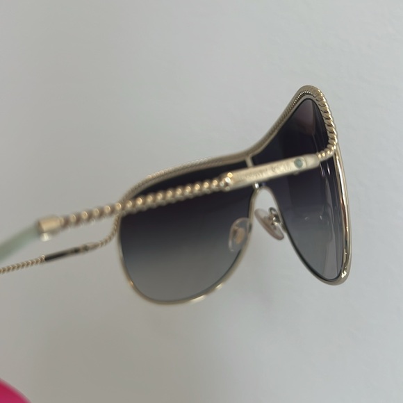 Tiffany & Co. Gold Braided and Signature Blue Women's Sunglasses - Picture 7 of 11